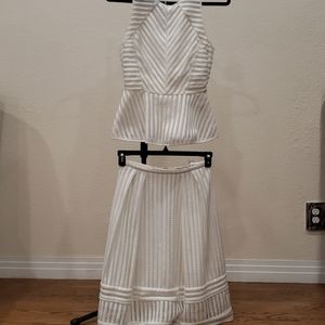 H&M Eyelet Skirt and Top